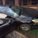 BREAKING NEWS: Car Flies Drainage Into Residential Building