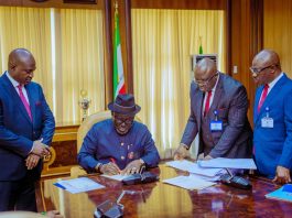 BREAKING NEWS: Oborevwori Signs N979.2 Billion Budget Into Law