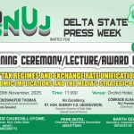 Delta Journalists Set For 2025 NUJ Press Week, Nov. 16–23