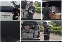 BREAKING NEWS: Police Impound Hummer Bus With Delta Govt Plate Number Over Drug Trafficking