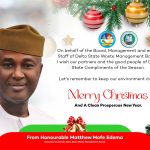 Delta Waste Management Board Chairman, Hon.Edema, Extends Christmas, New Year Goodwill Message
