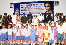 Wife Of Delta State Governor, Tobore Oborevwori, Launches Measles–Rubella Campaign