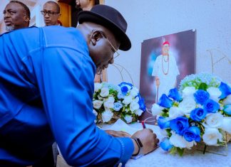 Oborevwori Pays Condolence Visit To Elue Family, Hails Late Statesman’s Humility, Legacy