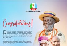 APC Delta Leadership Reconstituted As Osuoza Congratulates Arenyeka, Other Executives, Urges Unity Ahead Of 2027