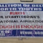 Delta North Youth Coalition Rejects Okowa’s Senatorial Ambition, Cites Integrity, Power Rotation Concerns
