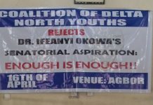 Delta North Youth Coalition Rejects Okowa’s Senatorial Ambition, Cites Integrity, Power Rotation Concerns