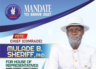 BREAKING NEWS: Mulade Picks NDC House Of Reps Form