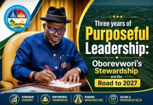 Three Years of Purposeful Leadership: Oborevwori’s Stewardship and the Road to 2027