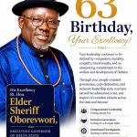 Osuoza Celebrates Oborevwori At 63, Hails Governor’s Compassionate Leadership, Development Strides