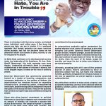 If God Loves the Person You Hate, You Are in Trouble
