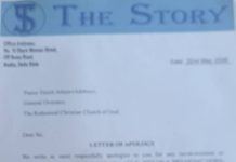 The Story Apologises To RCCG General Overseer, Commends Church’s CSR Efforts