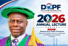 DOPF CONFERENCE: Prof. Oghenedoro Set To Deliver Keynote On Nigeria’s Democracy Under Pressure