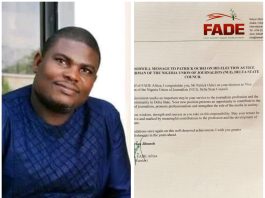 FADE Africa Hails Patrick Ochei’s Emergence As NUJ Delta Vice Chairman