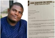 Obi Of Issele-Uku Celebrates Ochei’s Election As Delta NUJ Vice Chairman